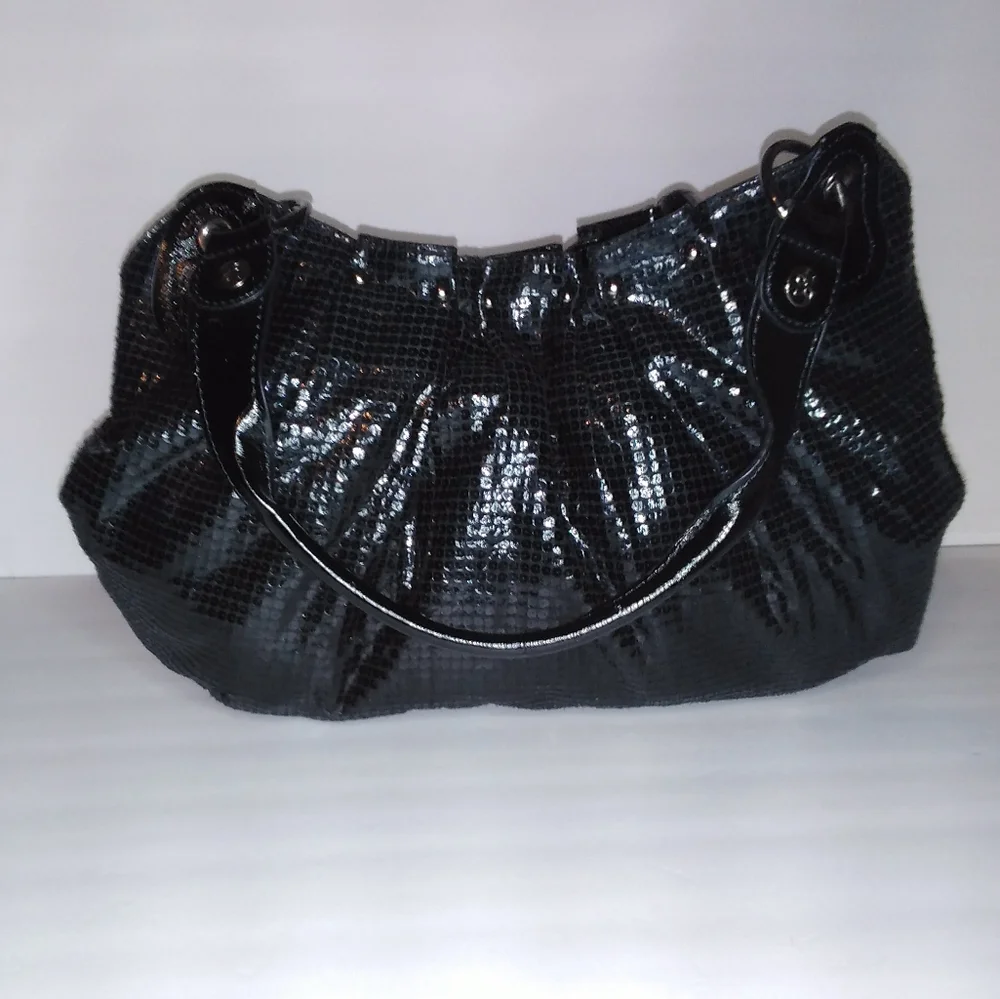 Relic Black Sparkle Hobo Bag Purse